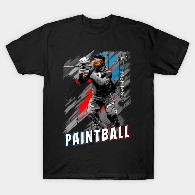 Paintball ArtStyle T-Shirt by HashtagbySD